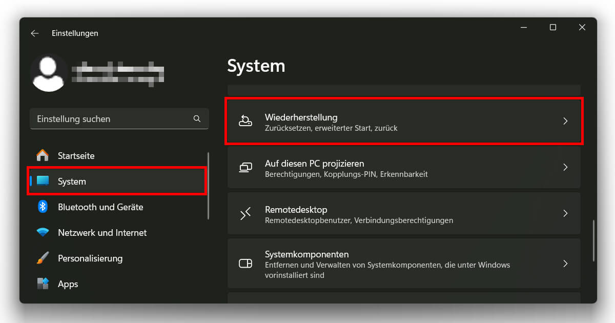 How to downgrade Windows 11 zu 10 in den Settings